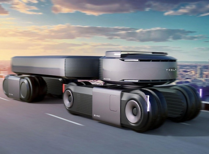 Tesla Autonomous E-Rig - концепт грузовика